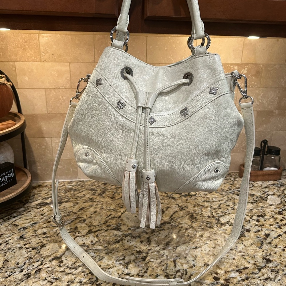 MCM White Shoulder Bag